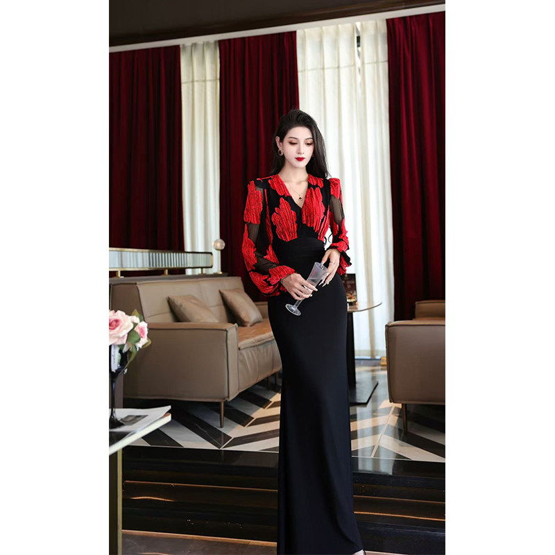 尤克菲儿 原创轻奢高定网布植绒拼接水晶麻优雅气质连衣裙,女装/女士精品,连衣裙,淘宝优惠券,粉丝福利购,淘宝优惠卷