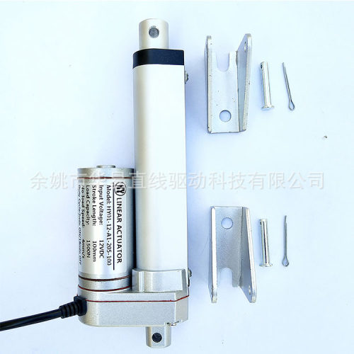 12V行程100MM电动杆 直流电动推杆 电动伸缩杆 自动化生产厂家