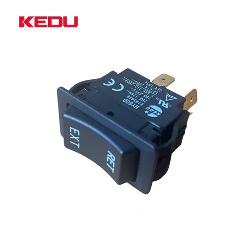 KEDU科都HY60D船型开关4脚弧形翘板开关20A大电流机械开关EXT/RET