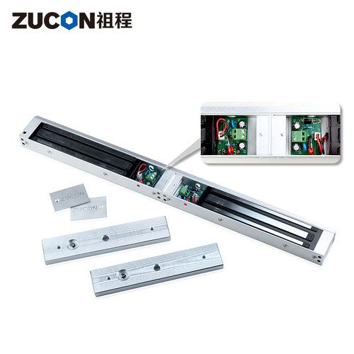 ZUCON祖程磁力锁280kg双门磁力锁12v门禁锁电控锁磁吸可信号反馈