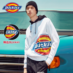 宽松休闲外套 新款 Dickies连帽卫衣男女情侣款 迪克斯潮流印花夏季