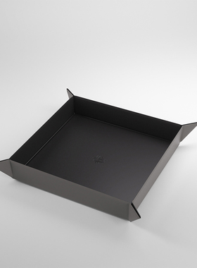MAGNETIC DICE TRAY SQUARE 磁吸式正方形收纳骰盘 黑色/灰色