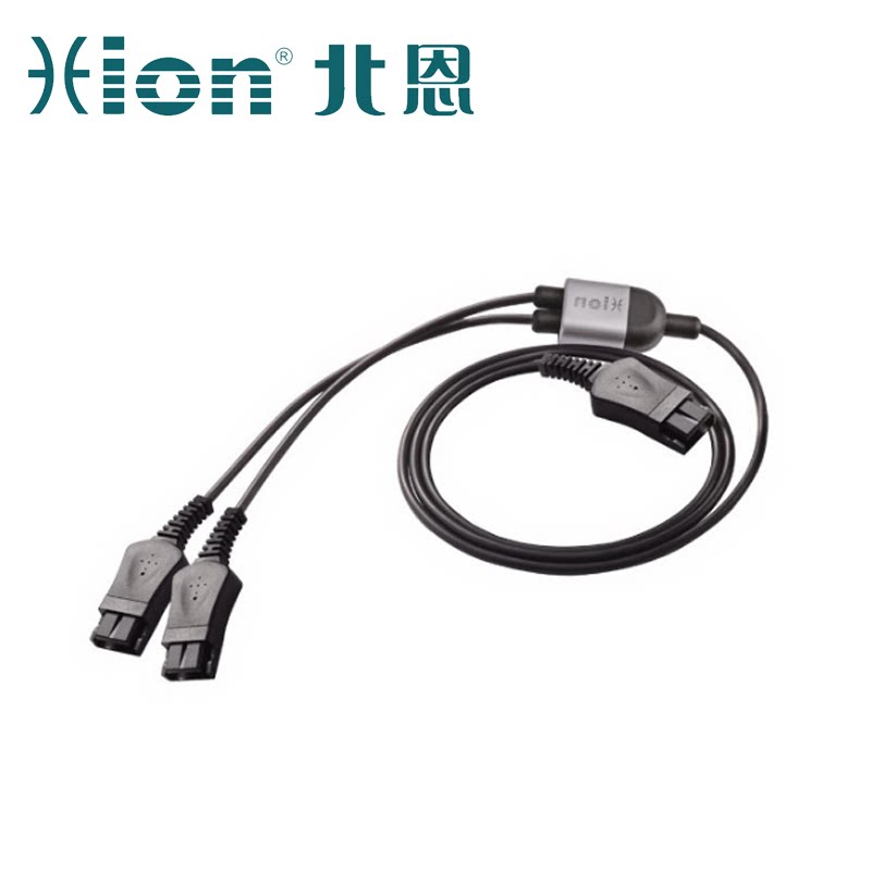 Hion/北恩QD-A9三叉培训线话务员培训监听分线适配配件耳机耳麦线