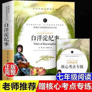【送考点】白洋淀纪事 七年级上册必读书 孙犁原著正版原版完整版初中生中学生课外必读物本白洋淀记事无障碍阅读