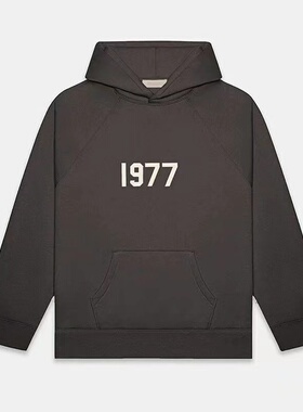 FOG FEAR OF GOD Essentials 22ss 1977数字印花连帽衫加绒卫衣