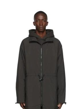 Fear of God Essentials 22ss尼龙拉链长款面包服保暖棉服羽绒