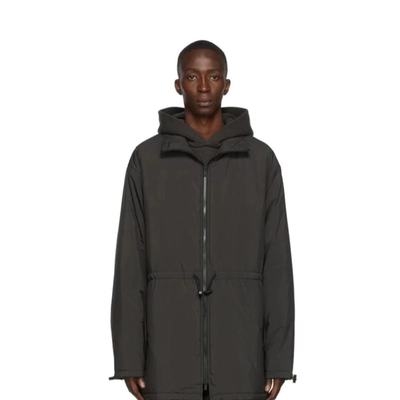 Fear of God Essentials 22ss尼龙拉链长款面包服保暖棉服羽绒