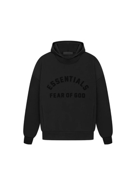 Fear of God Essentials SS23 字母印花logo长袖卫衣连帽帽衫