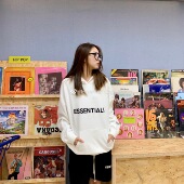 FOG 连帽卫衣 Essentials 欧阳娜娜同款 20ss 胶印字母logo 帽衫