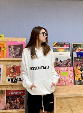 欧阳娜娜同款 FOG Essentials 20ss 胶印字母logo 连帽卫衣 帽衫
