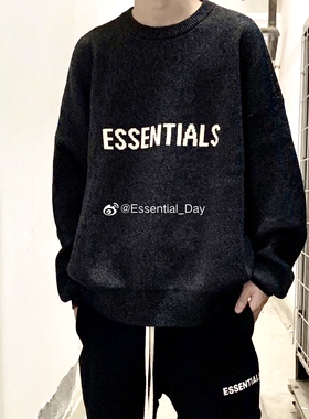 FOG ESSENTIALS 新款 20ss 复线  宽松圆领 套头毛衣 外套高街