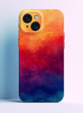 原创配色渐变蓝色创意新款适用于苹果iPhone16promax/15promax手机壳高级感菲林华为/小米13pro/vivo/一加