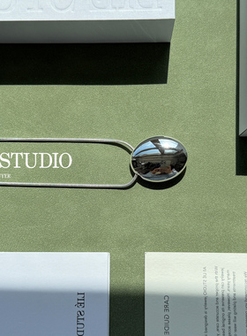 现货新款Lie Studio纯银鹅卵石圆形雕塑肌理丹麦极简项链官方授权
