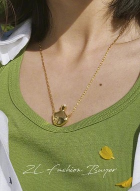 Fedoma花瓶立体纹理珍珠项链