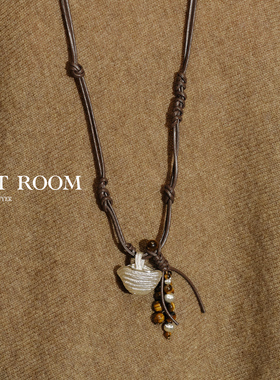 官方授权SOFT ROOM编织篮天然石长项链包挂吊坠可拆卸小众设计