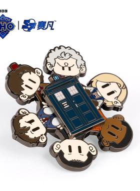 赛凡自研Doctor Who神秘博士周边tardis塔迪斯转转徽章官方正版