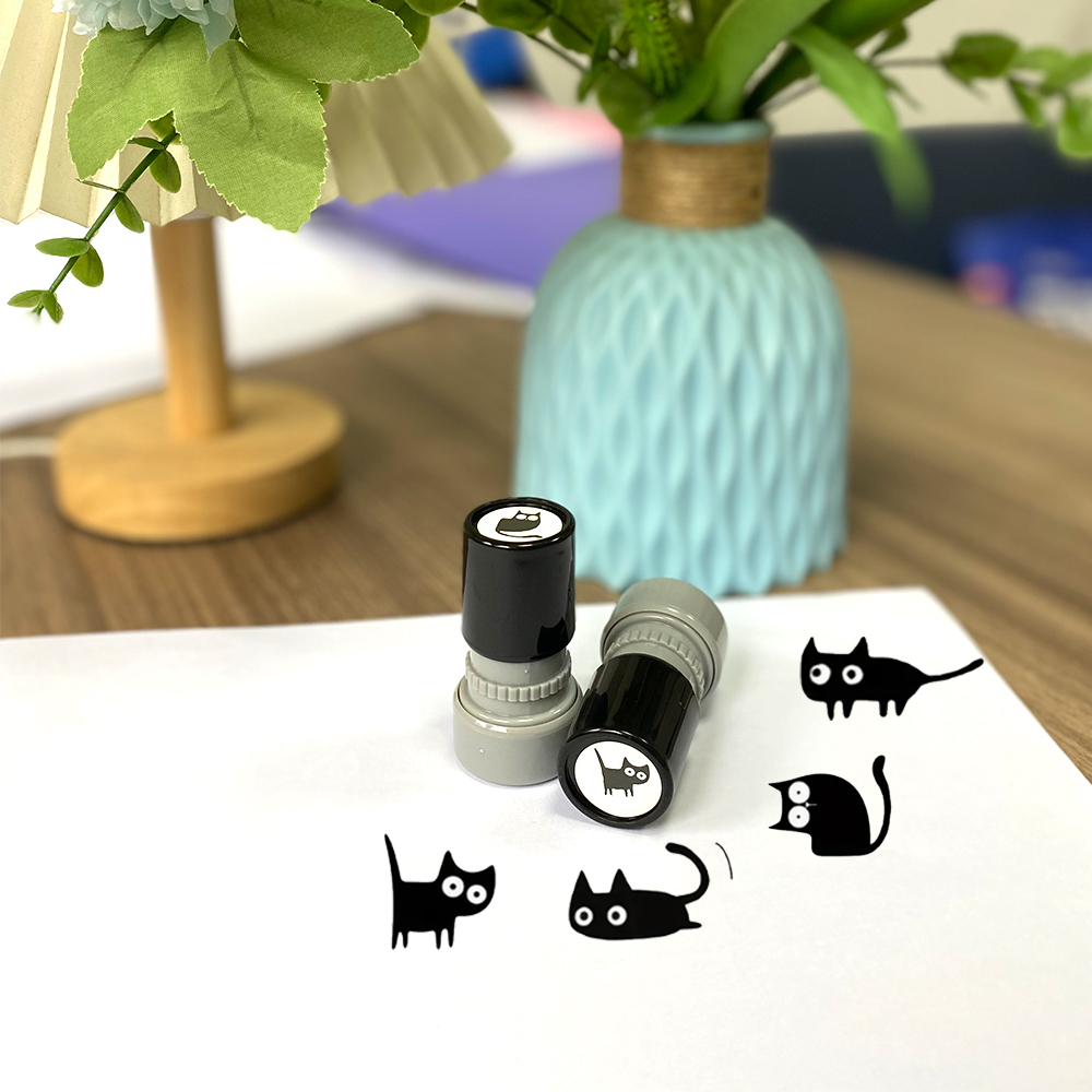 可爱小猫宕机表情包恶搞光敏印章学生手账diy装饰印章送同学礼物