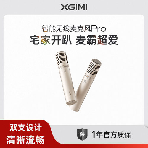 极米无线麦克风Pro双支版K歌话筒