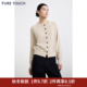 PURE TOUCH女装 25秋冬新款 商场同款 羊绒针织开衫 宽松圆领开襟毛衣