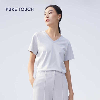 灰色纯棉短袖T恤纯棉情侣款