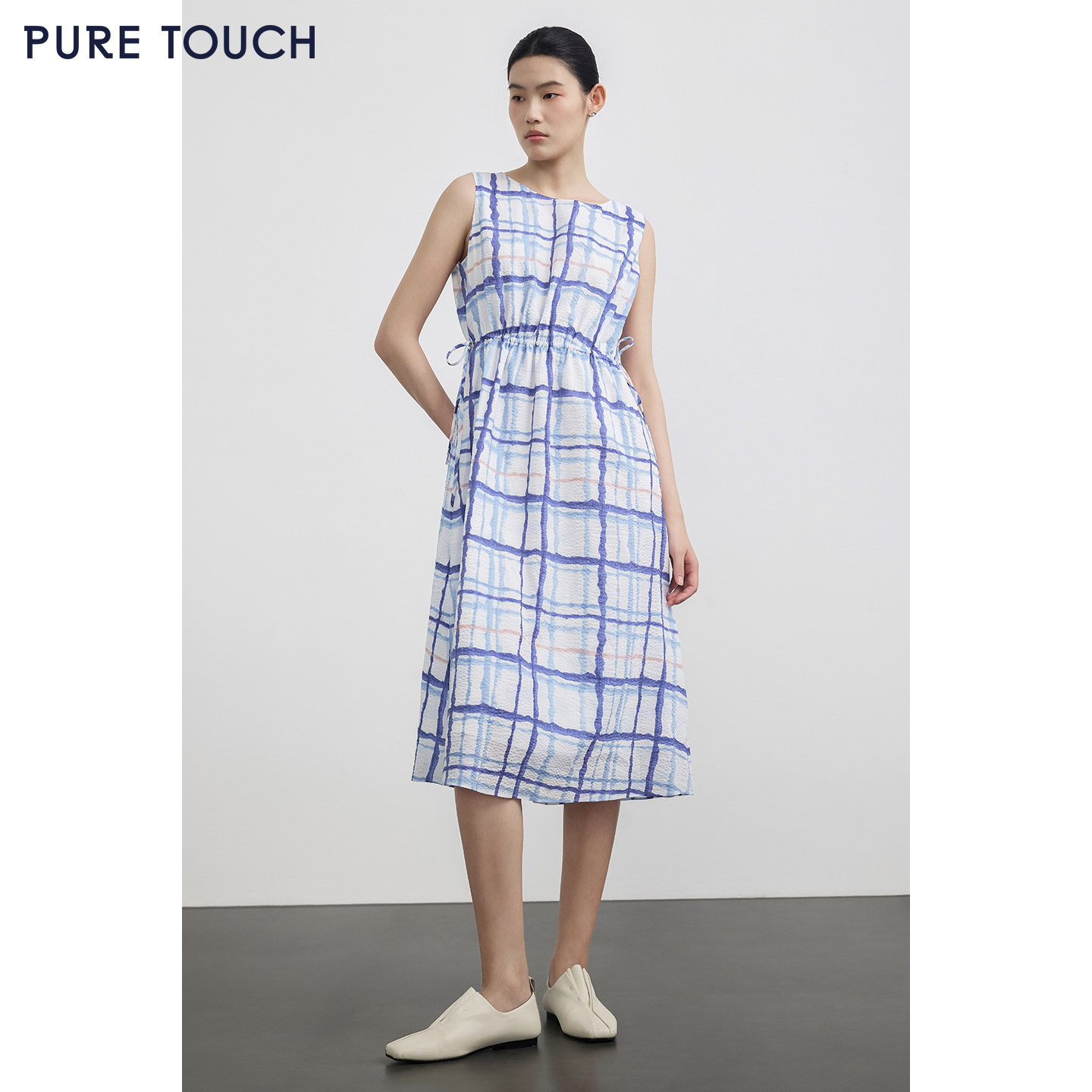 puretouch收腰版型纯棉泡泡纱