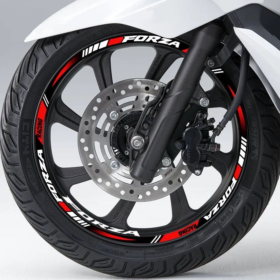 本田反光改装饰轮毂贴纸贴花