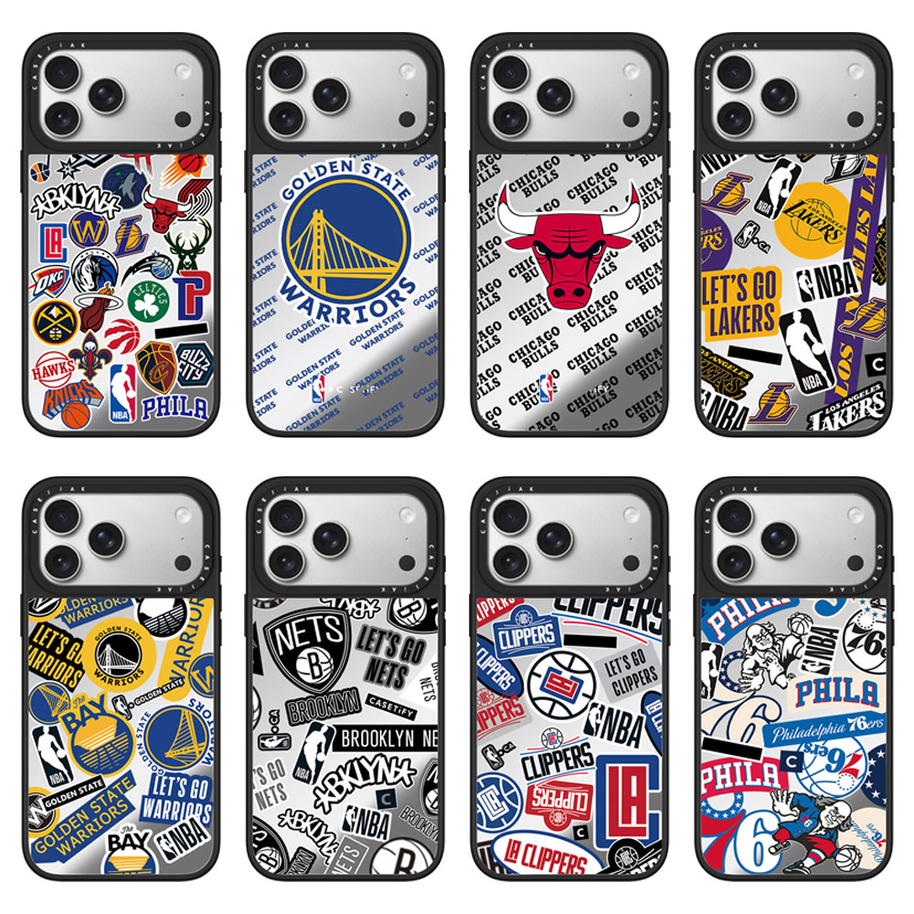 CASEJiAK篮球NBA湖人勇士篮网球队标志适用iPhone苹果17 16Pro Max手机壳15/14Plus1312pro磁吸Air防摔保护套