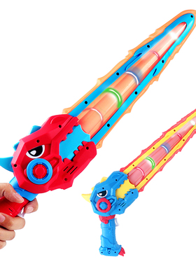 儿童变形恐龙剑男孩大宝剑发光闪光软胶刀剑仿真塑料刀声光枪玩具