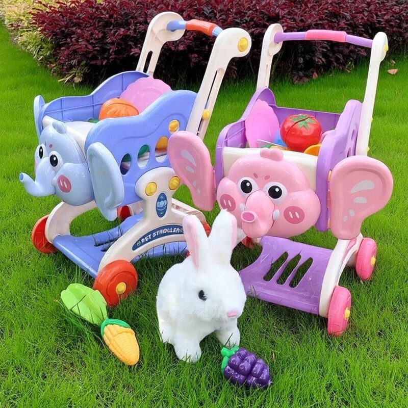 仿真购物车玩具宝宝小手推车儿童过家家水果超市男女孩厨房1一3岁