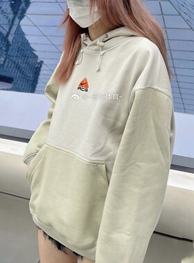NIKE ACG LOGO耐克刺绣复古防水保暖抓绒休闲连帽卫衣 DH3088-072