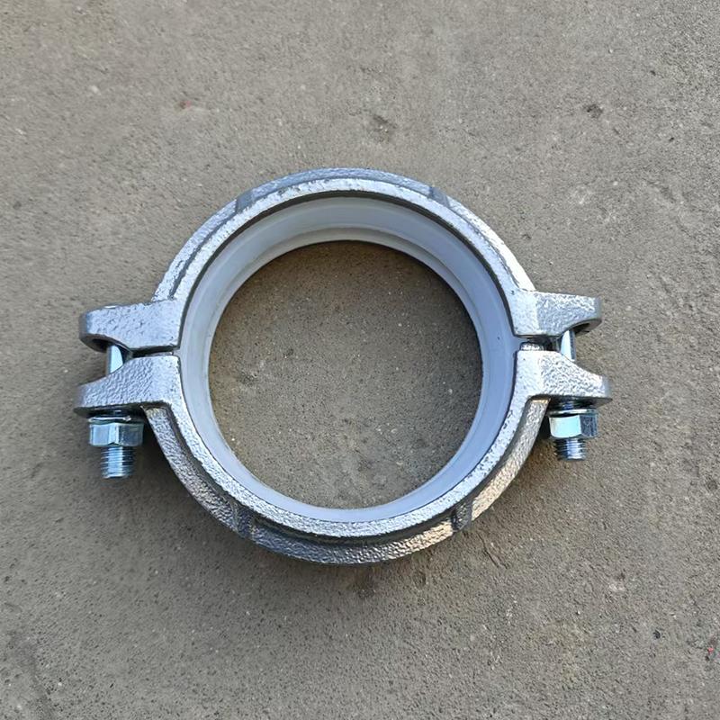 沟槽衬塑涂塑银色卡箍弯头三通法兰盲板硅胶卫生级饮用生活水管件