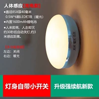 【1600 мАч -переключатель】 светло -голубой (желтый свет)