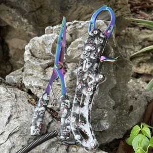 新款路亚钳控鱼器一体钓鱼专用钳子鹰嘴直嘴路亚钳子夹鱼器路亚装