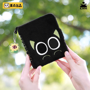 歪瓜出品 罗小黑 m5毛绒活页本套装迷你笔记本记事簿便携式记账本