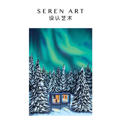 SEREN ART《冬日》高级感成人版拼图500片四季治愈系拼图插画礼物