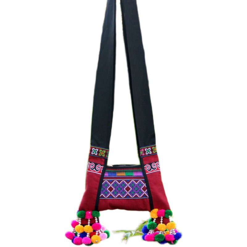 2020 NEW NATIONAL STYLE STAGE EMBROIDERY VERSATILE CASUAL ZIPPER CROSSBODY BAG SHOULDER BAG DANCE PROPS