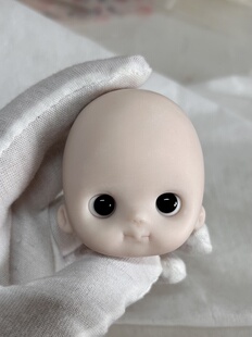 软陶素头定制 ob11软陶娃娃 迷你娃头定制 无妆娃头