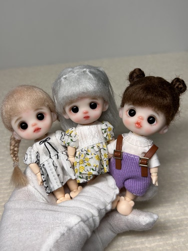 手工软陶娃娃 迷你娃娃 ymy幼体娃 整娃