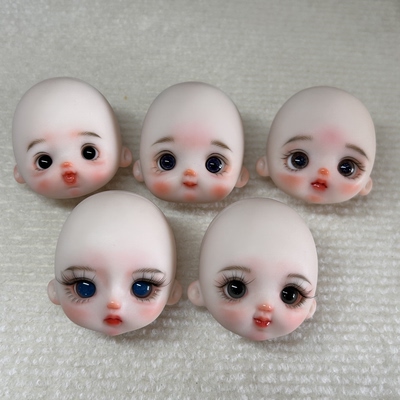 特价 ob11娃娃软陶娃娃 8分娃头 手工制作 bjd mjd