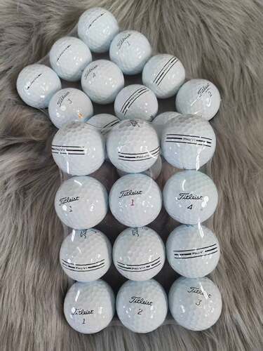 高尔夫球二手球左杆Titleist  PRO V1/X加长三线无logo下场比赛球