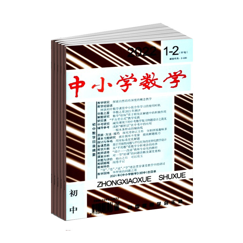 【2025年订阅】中小学数学(初中版)杂志全年12期订阅 数学成绩提高