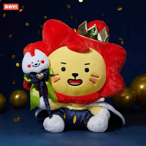 LINEFRIENDS正品ROY6 莱阳六周年国王系列国王莱阳大玩偶明星周边