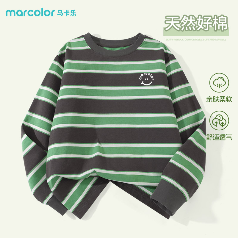 马卡乐童装儿童长袖t恤秋季上衣
