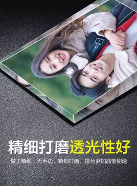 水晶透明玻璃照片内嵌