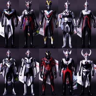 万代黑暗奥特曼17厘米软胶泰罗赛罗赛文希有奥特曼软胶人偶