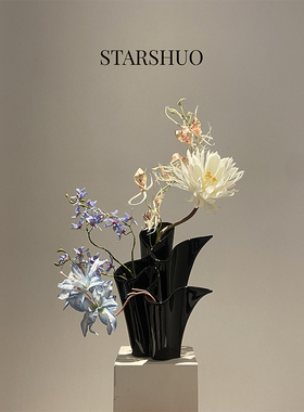原创艺术陶瓷3瓶口装水插花花瓶
