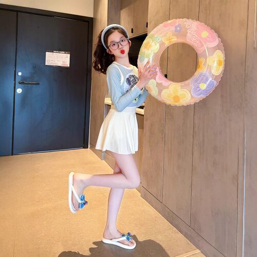 法国BADNUT女童泳衣夏季2