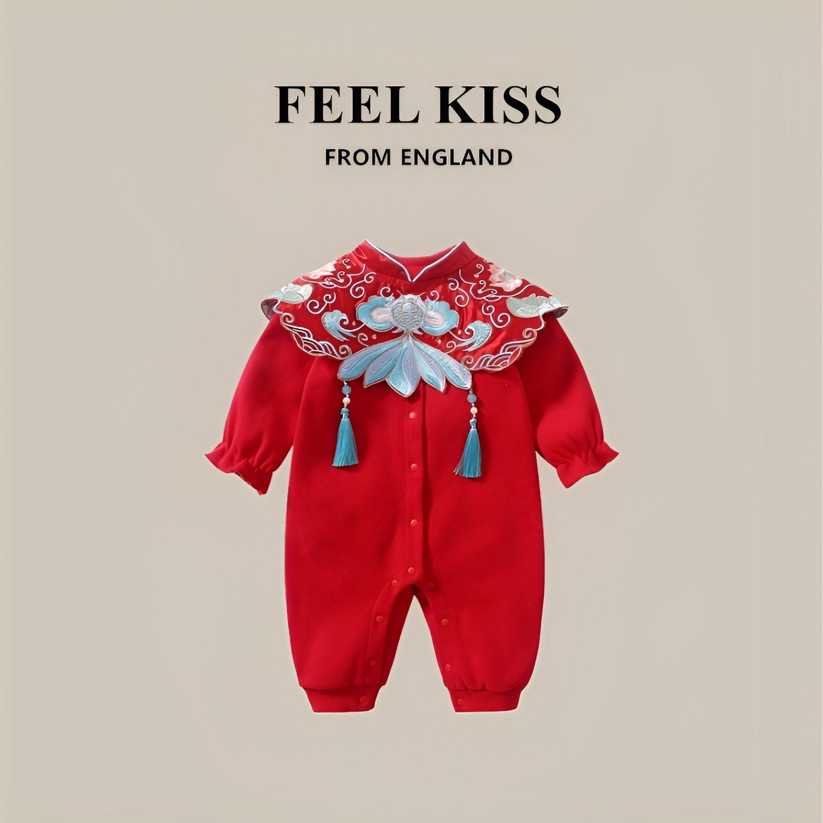 英国Feelkiss婴儿衣服春装女宝连体衣满月百天礼服生日抓周宴春秋,童装/婴儿装/亲子装,连身衣/爬服/哈衣,淘宝优惠券,粉丝福利购,淘宝优惠卷