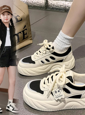 Next MaxM女童鞋子2025秋冬新款儿童运动鞋中大童板鞋加绒小白鞋