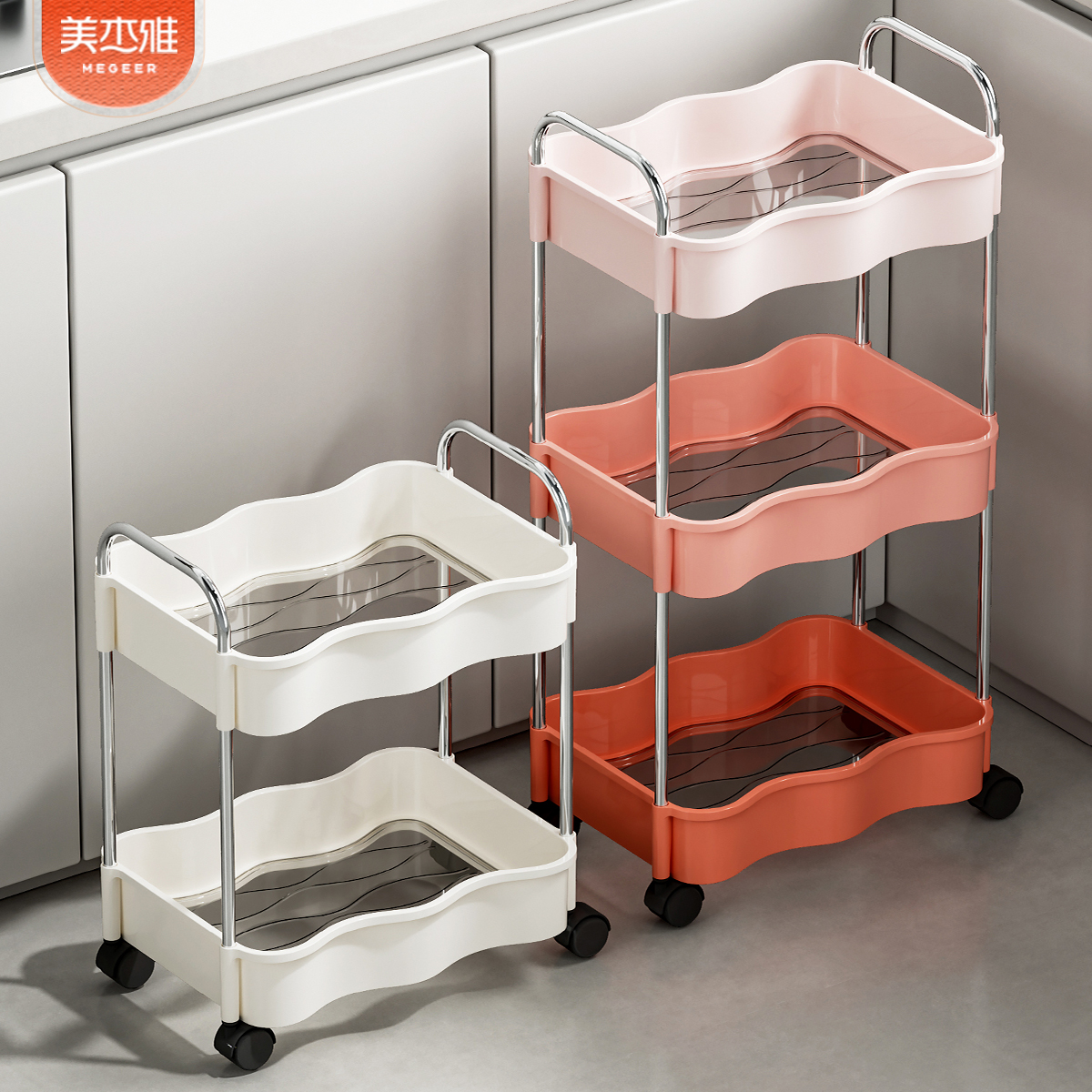 厨房置物架落地蔬菜水果收纳架